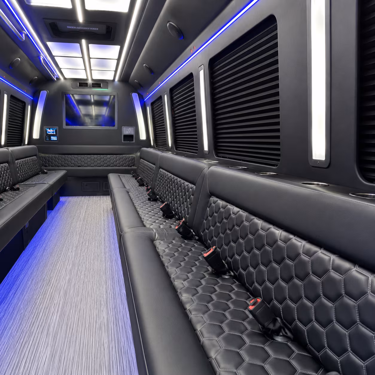 el monte corporate retreat shuttle bus rentals
